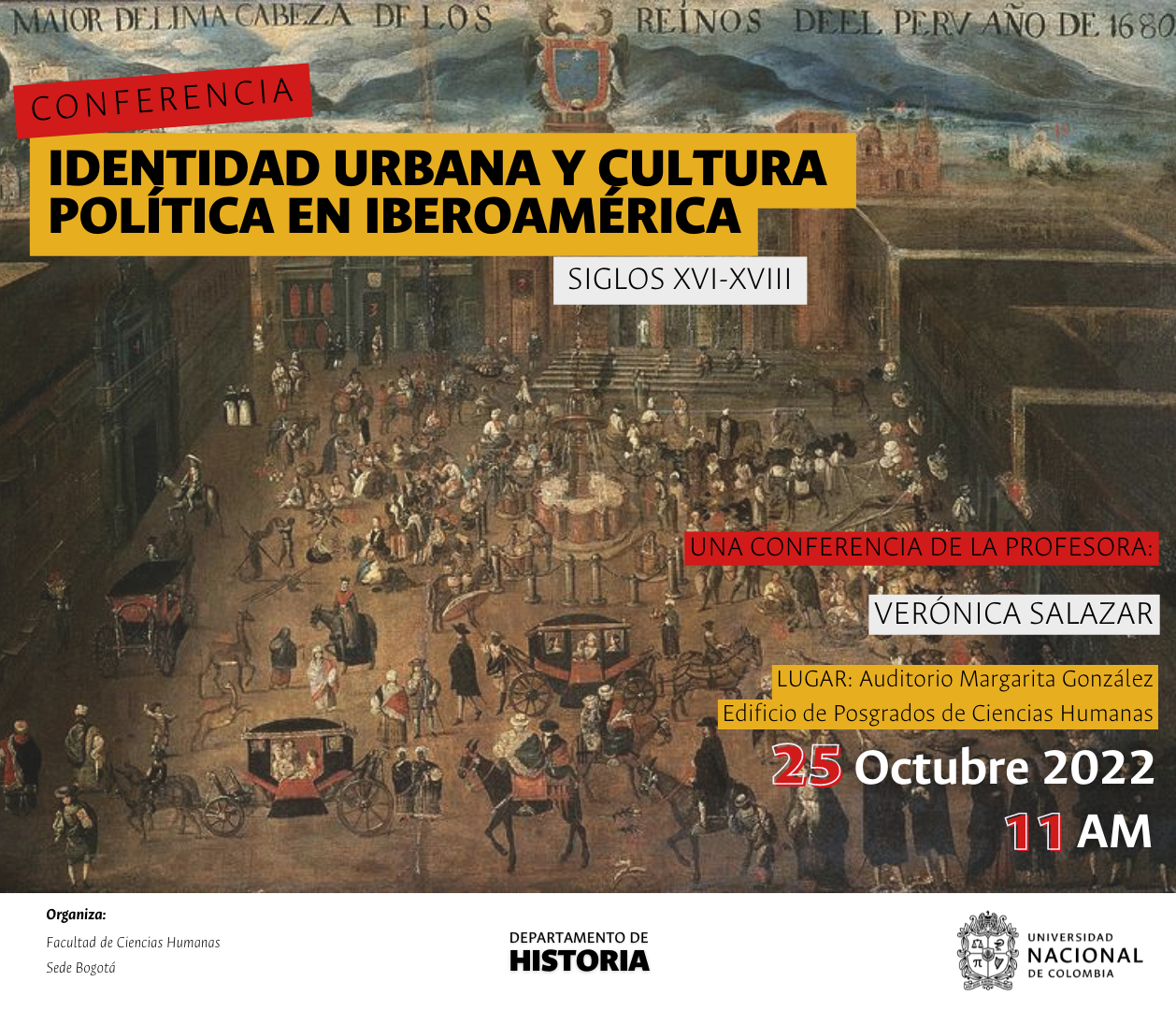 Conferencia: Identidad Urbana y Cultura Política en Iberoamérica (siglos XVI-XVIII)