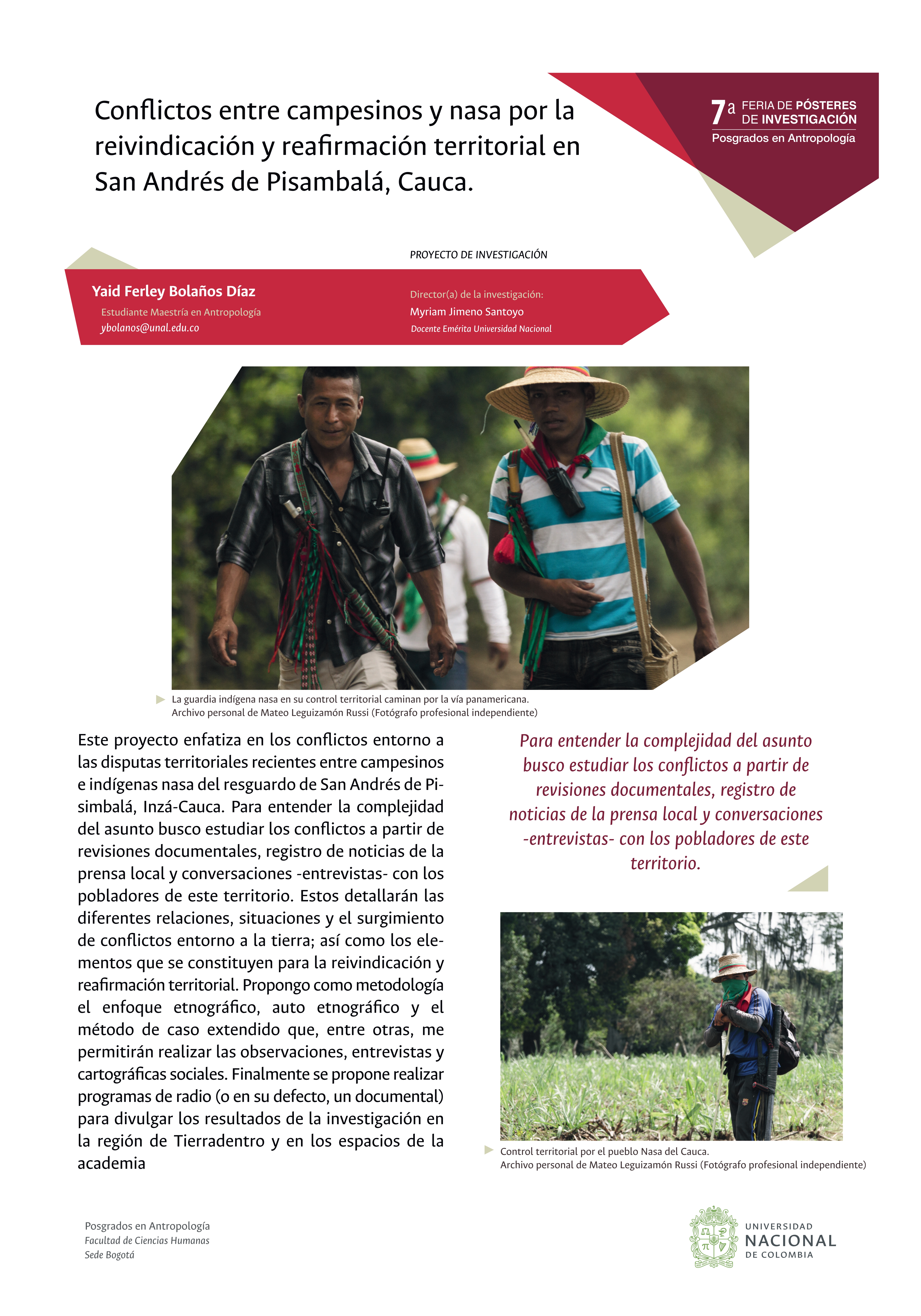 Conflictos entre campesinos y nasa en San Andrés de Pisimbalá, Cauca
