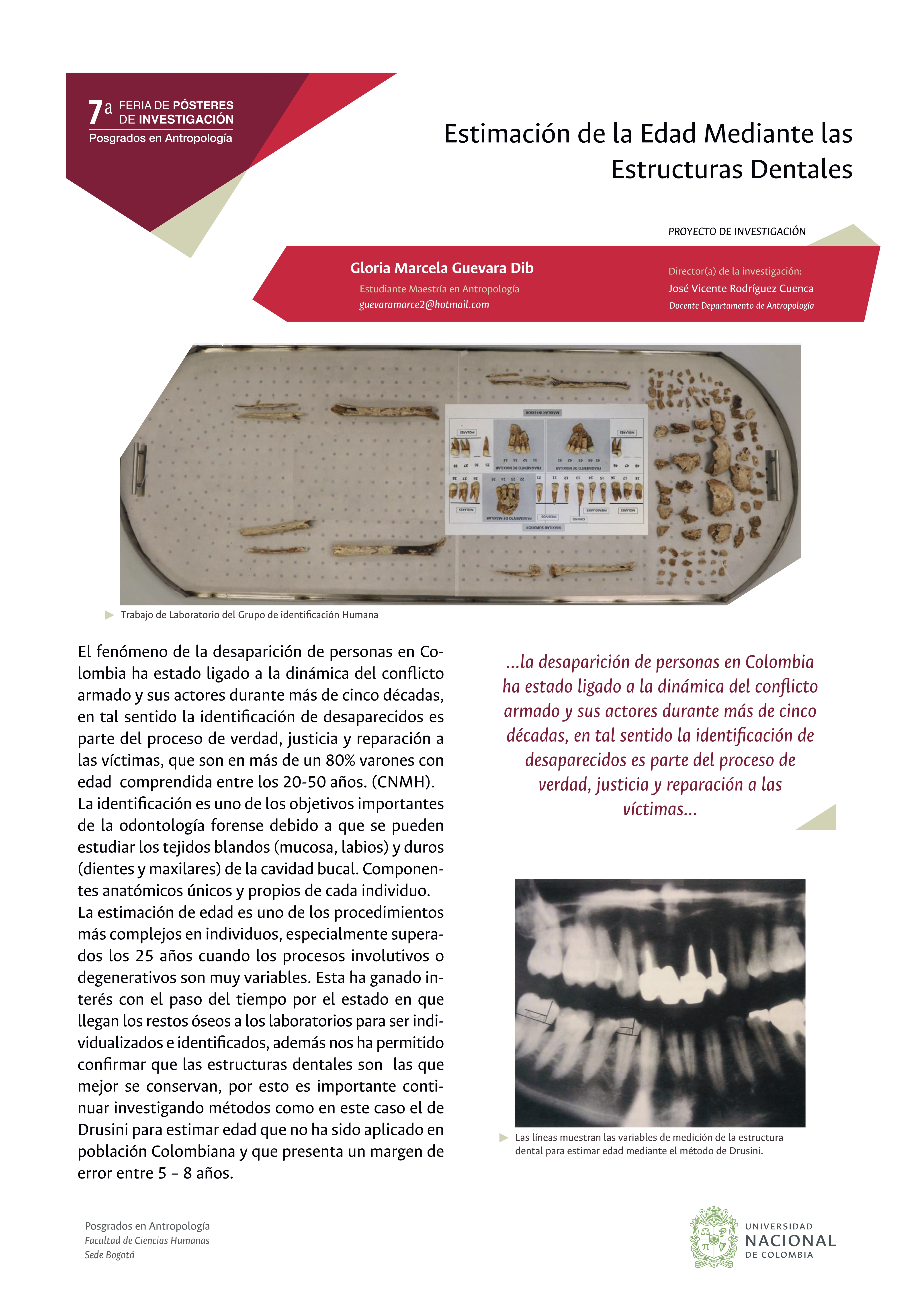 Estimación de edad mediante las estructuras dentales 