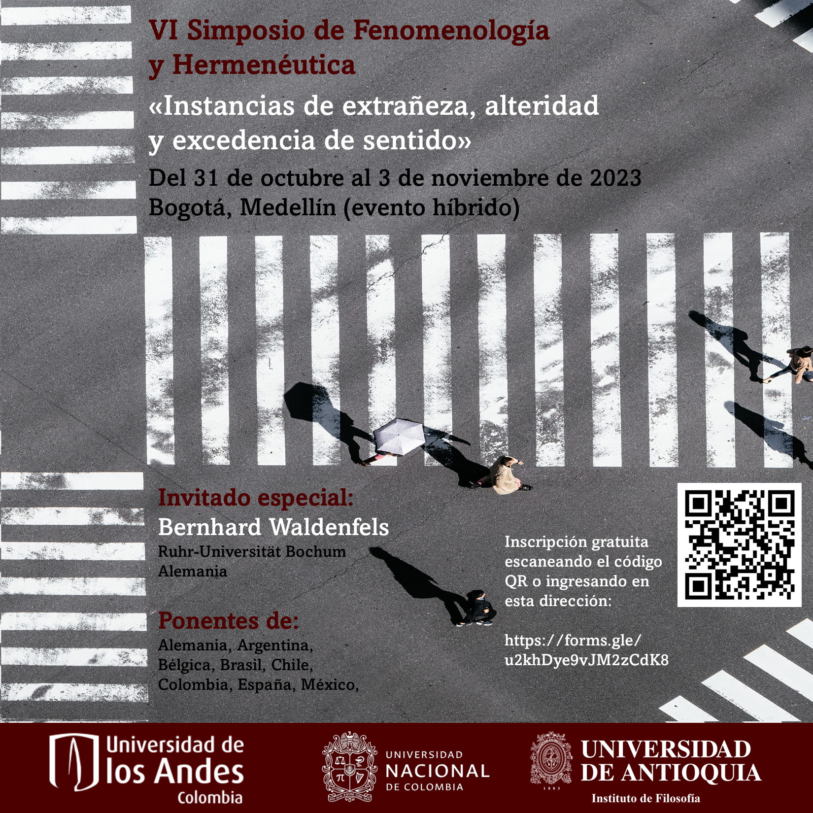 Inscripción para VI Simposio de Fenomenología y Hermenéutica
