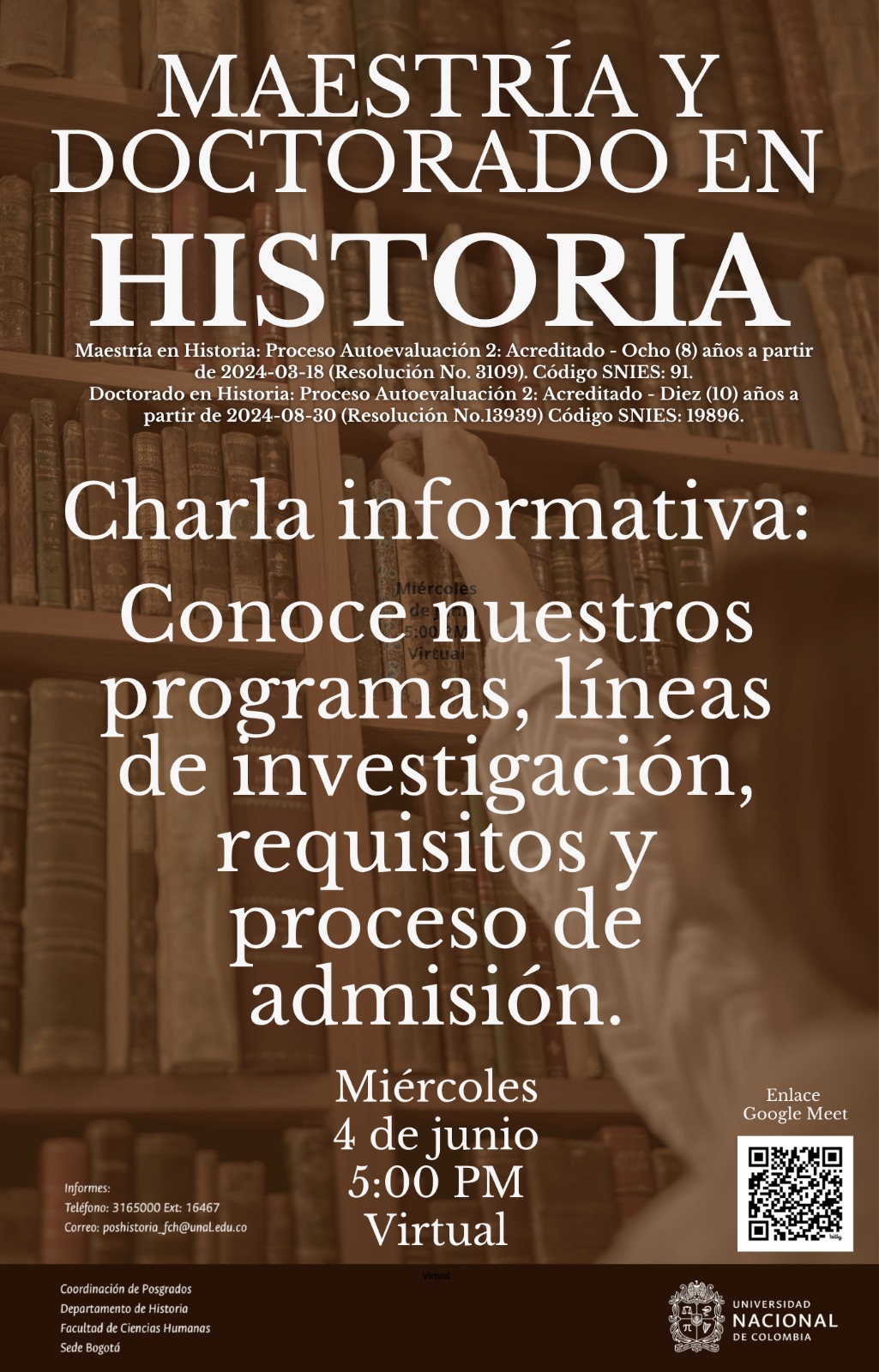 Charla informativa posgrados en Historia