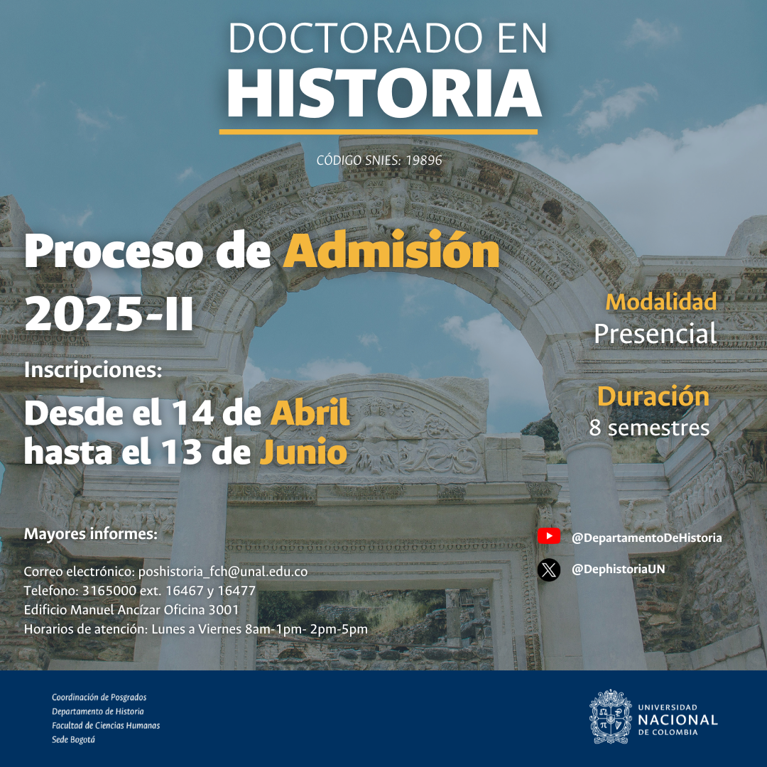 Admisiones Doctorado en Historia