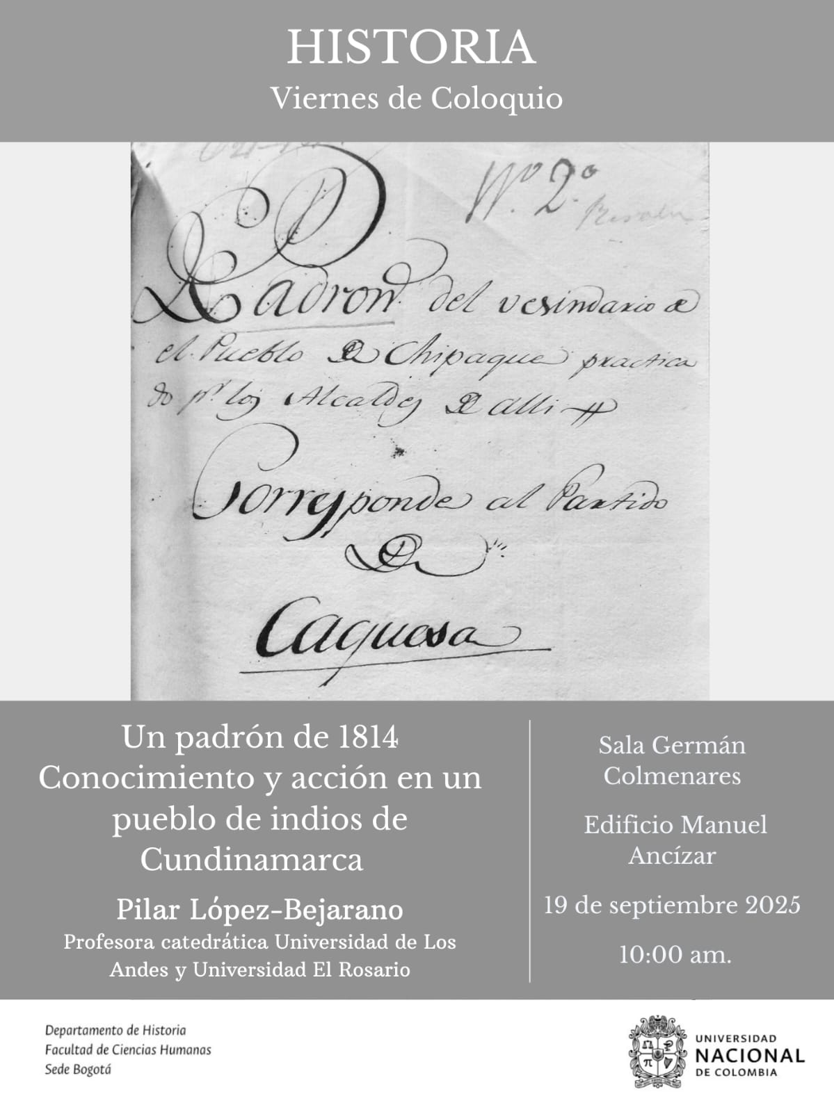 Un padrón de 1814. Conocimiento y acción en un pueblo de indios de Cundinamarca. Pilar López-Bejarano