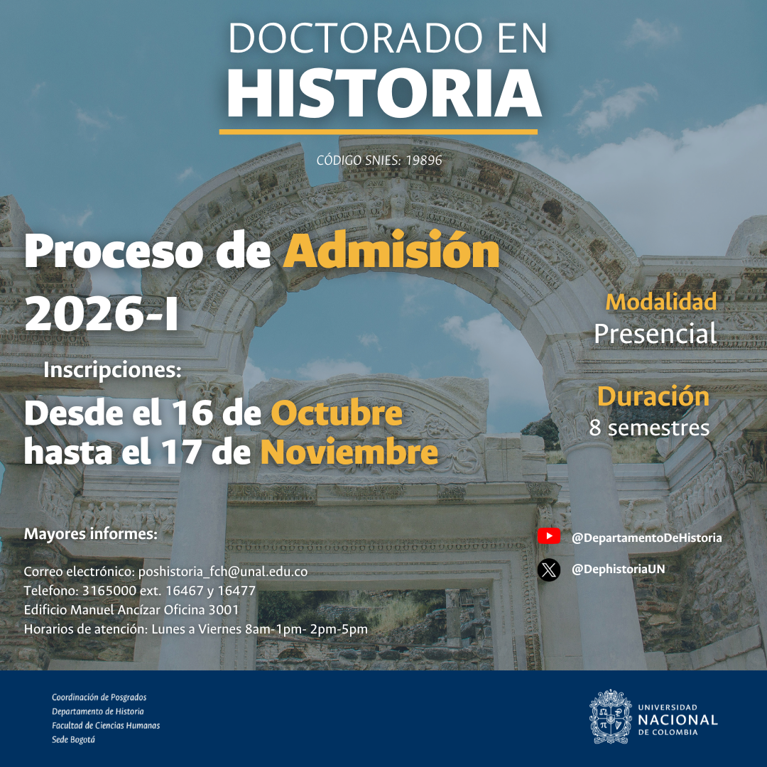 Admisiones Doctorado en Historia