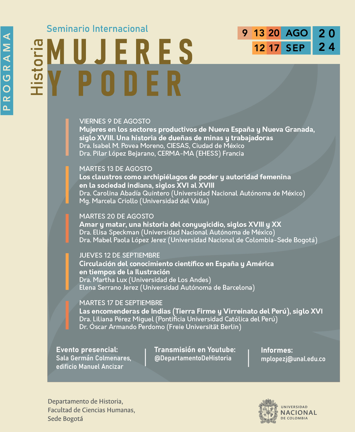 Seminario Internacional. Historia, Mujer y Poder