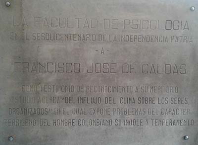 Placa Facultad de Psicología