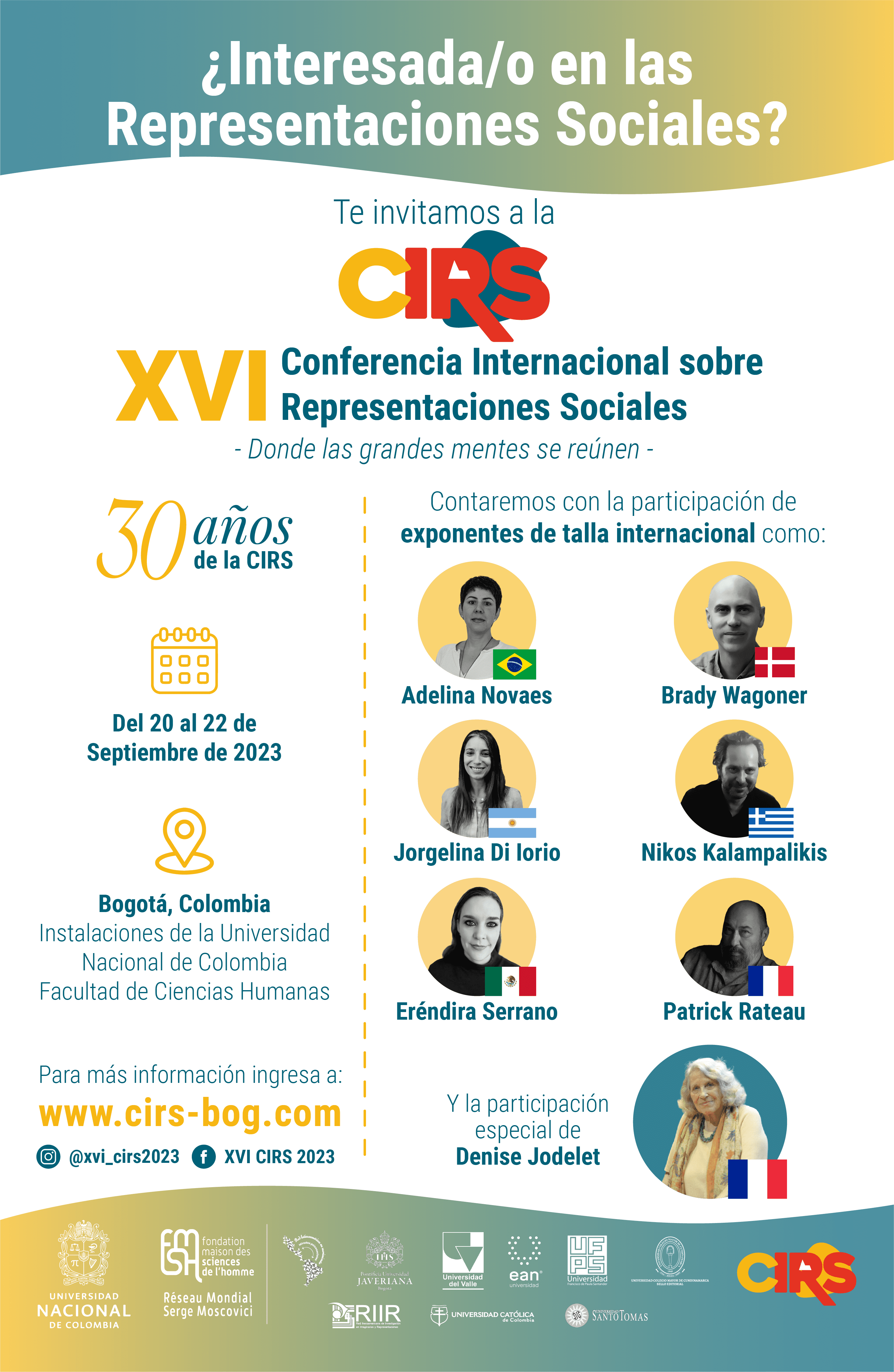 XVI Conferencia Internacional sobre Representaciones Sociales