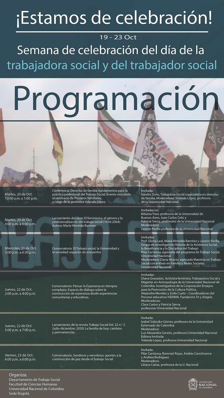 Semana de celebración día de la trabajadora y del trabajador social