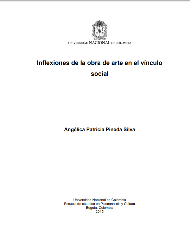 Inflexiones de la obra de arte en el vínculo social