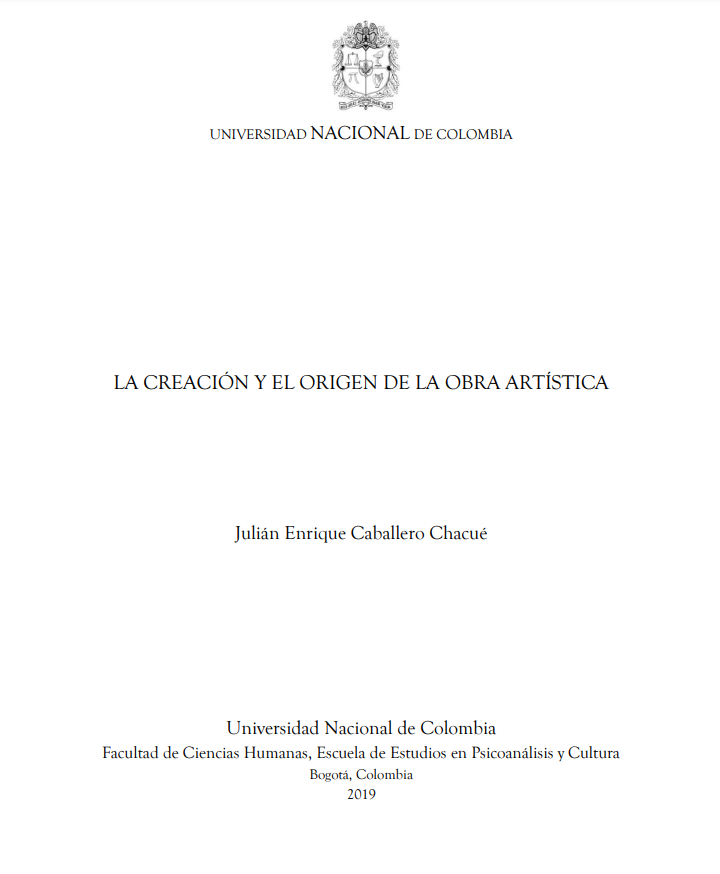 La creación y el origen de la obras artística