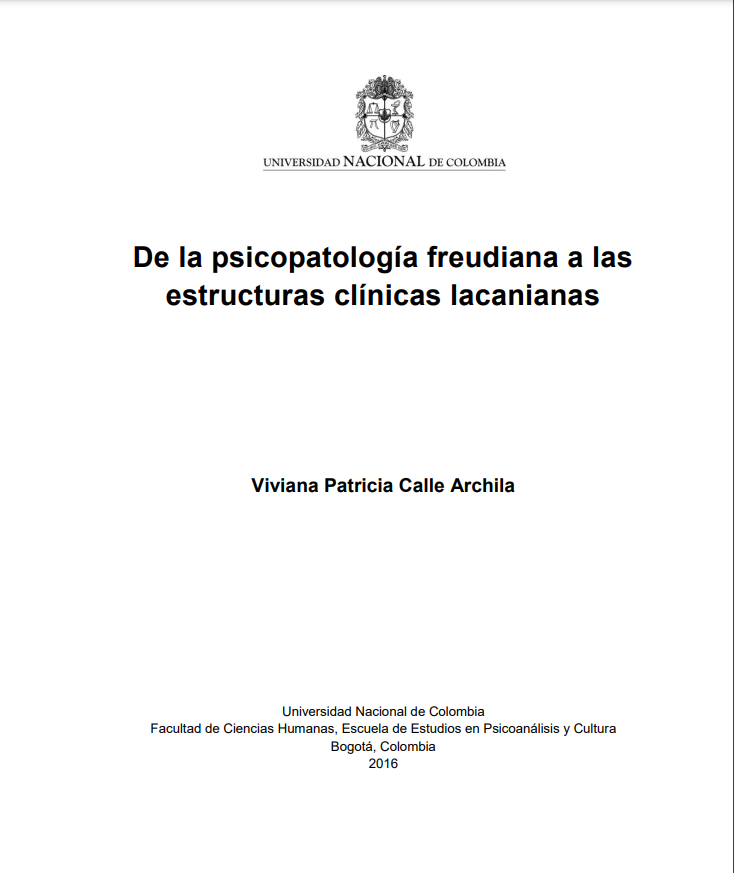 De la psicopatología freudiana a las estructuras clínicas lacanianas