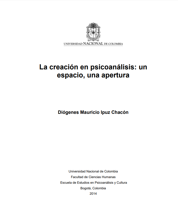 La creación en psicoanálisis: un espacio, una apertura