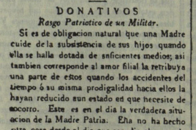 Rasgo patriótico de un militar