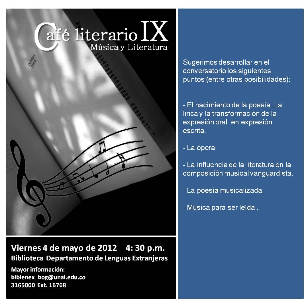 Café Literario IX