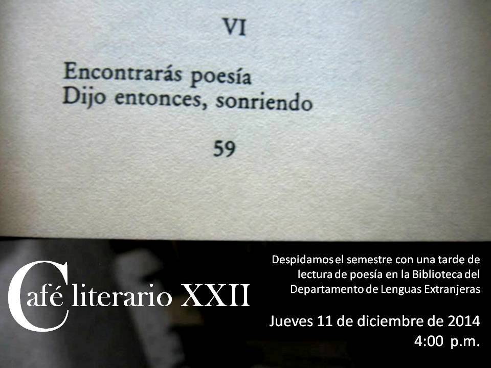 Café Literario XXVII